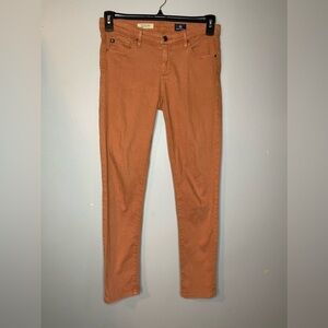 AG The Stevie Ankle Jeans Burnt Orange Size 27 Slim Straight